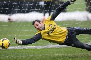 handanovic allenamento pioggia