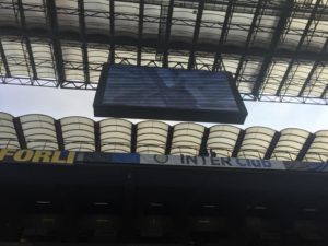 Il tabellone del meazza